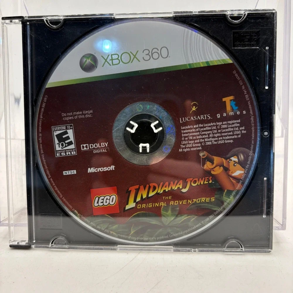 LEGO Indiana Jones The Original Adventures Xbox 360 Game Disc Only‎ LucasArts